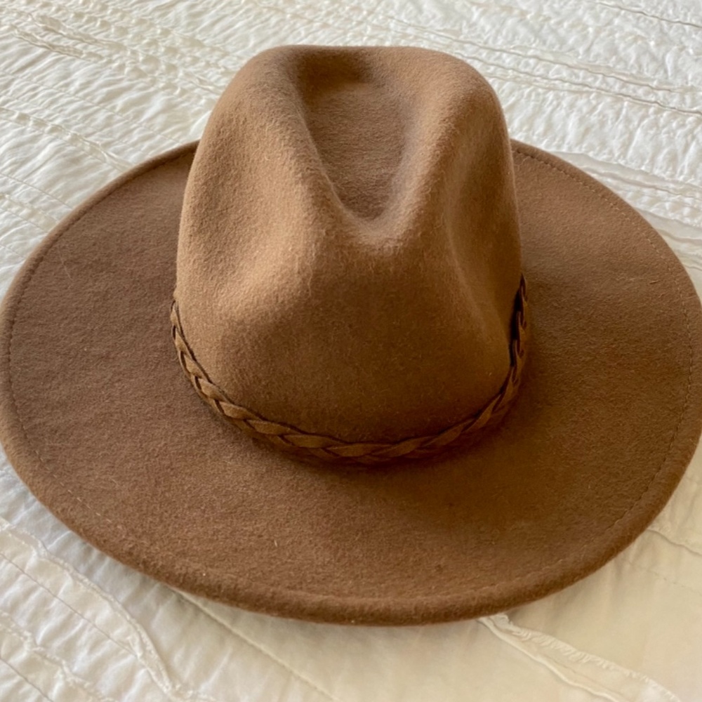 Adora Brand Brown Felt Adjustable Hat